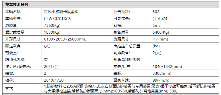 東風多利卡滾掃式吸塵車圖片